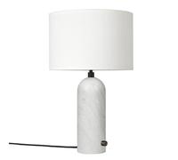 GUBI Lámpara de mesa Gravity S mármol blanco-blanco