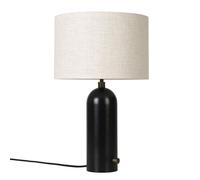 GUBI Lámpara de mesa Gravity S negro-tejido