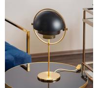 Gubi Lámpara de mesa Lite, altura 50 cm, latón/negro