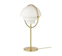 Gubi Multi-Lite, lámpara de sobremesa, latón/blanco