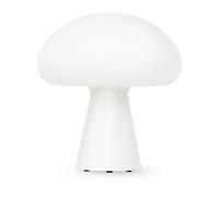 GUBI Lámpara de mesa Obello vidrio pavonado