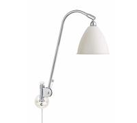GUBI Lámpara de pared Bestlite BL6 blanco mate-cromo