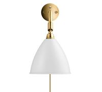 GUBI - Bestlite BL7 Aplique de Pared Ø16 Latón/Blanco Mate