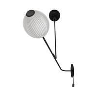 GUBI Satellite Lámpara de Pared Cableada Blanco/Negro