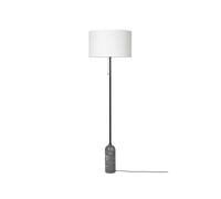 GUBI Lámpara de pie Gravity Mármol gris/blanco