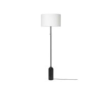GUBI - Gravity Lámpara de Pie Negro Mármol/Blanco