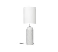 GUBI Lámpara de pie Gravity XL Mármol blanco/blanco. high