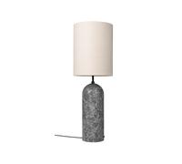 GUBI Lámpara de pie Gravity XL Mármol gris/tela. high