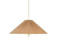 Gubi lámpara colgante 1972, latón, pantalla de bambú, Ø 62 cm