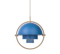GUBI Lámpara de techo Multi-Lite latón-azul