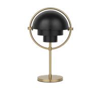 GUBI Lámpara portátil Multi-Lite Black semi matt-brass
