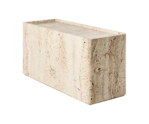 GUBI Mesa Pietra 30x80x40 cm Neutral white travertine