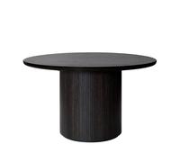 GUBI Mesa redonda Moon Oak brown/black stained. ø150 cm