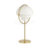 Gubi Multi-Lite, lámpara de sobremesa, latón/blanco