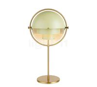Gubi Multi-Lite, lámpara de sobremesa, latón/verde
