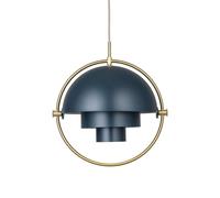 GUBI Lámpara de techo Multi-Lite Midnight Blue-latón