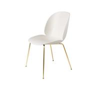 GUBI Silla Beetle Alabaster white. base de latón
