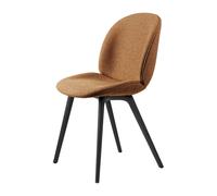 GUBI Silla Beetle dining chair fully upholstered-plastic base Around bouclé 032-black