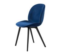 GUBI Silla Beetle dining chair fully upholstered-plastic base Sunday 003-black