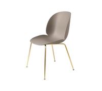 GUBI Silla Beetle New beige. base de latón