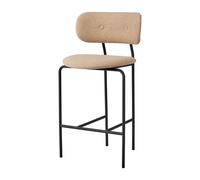GUBI Silla Coco counter chair fully upholstered Around bouclé 004-black