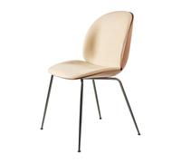 GUBI Silla tapizada de nogal Beetle Negro cromado-Flair 134