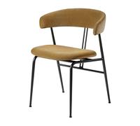 GUBI Silla Violin Velvet 294 grey green-black