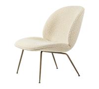GUBI Sillón Beetle lounge chair fully upholstered conic base Dora boucle 0002-antique brass