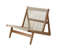 GUBI Sillón MR01 Initial outdoor lounge chair Madera de iroko aceitada