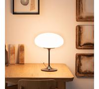 GUBI Stemlite lámpara de mesa, negro-cromo, 42 cm