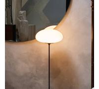 GUBI Stemlite lámpara de pie, negro-cromo, 150 cm