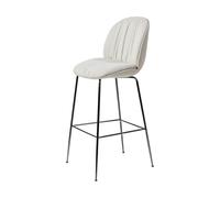 GUBI Taburete Beetle Soft 75 cm tapizado Reales Gubi 001-cromo negro