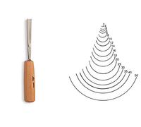 Gubia Con Mango Cortantes STUBAI mod.11 Largo COD 5511