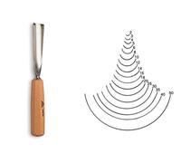 Gubia Con Mango Cortantes STUBAI mod.9 Largo COD 5509