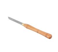 Gubia Sesgada para Torneado de Madera, Herramienta de Carpintería en Acero HSS con Mango de Haya, Cincel para Torno de Madera con Cubierta de Hoja