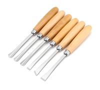 Gubias para Tallar Madera, Formones para Madera, Cincel, Herramientas Cincel Gubia para Tallado Madera, Hoja Tallar Cuencos, 6 uds Juego Carpintería Mano Afilada para Esculpir Profesionales
