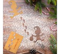 GUBOOM Accesorios Navidad Plantilla de Huella de Duende de Navidad, Plantilla de Gnomo, Huellas de Elfo, Elf Puerta Accesorios, Decoracion Navideña, Reutilizables