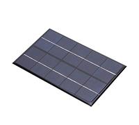 Gucagle 2W 5V Panel de cargador de energía solar de silicio policristalino Cargador de bricolaje Control de voltaje estabilizado inteligente Material impermeable seguro para acampar al