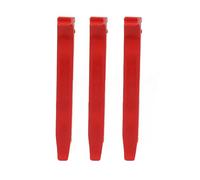 Gucagle 3 Pcs Bike Tire Lever High Strength Polycarbonate Fiberglass Ergonomic Design Non Slip for Mountain Bike Road Bike Tire Removal Tool 16mm Widening (Roja)