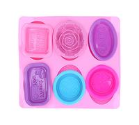 Gucagle 7 moldes de silicona de grado alimenticio, portátil, multifuncional, para cenas, fiestas, camping, suministros para hornear, duradero, seguro, no tóxico, lavavajillas, microondas,