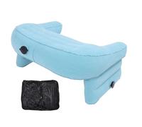 Gucagle Almohada Inflable de Lectura, Altura Ajustable, cómoda y Plegable para Escritorio o Regazo, Ideal para Trabajar, Jugar, Escribir en casa o Viajar. PVC Terciopelo, 56 x 42 x 35 cm, (Azul)