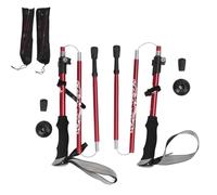 Gucagle Bastones de Senderismo Bastones para Caminar Bastones de Trekking Súper livianos Durables Aleación de Aluminio Ajustable para Caminatas Escalada Caminar Actividades al Aire (Roja)