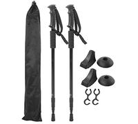 Gucagle Bastones para Caminar de aleación de Aluminio para Exteriores, Antideslizantes, para Senderismo, Escalada, Kit de Bastones de Trekking con Agarre cómodo, de absorción de Impactos