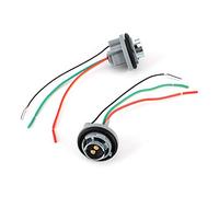 Gucagle BAY15D 1157 Núcleo de Hierro Soporte de lámpara Adaptador Base Enchufe Conector Arnés Enchufe Cableado de Cobre Material ABS para Freno Luz de señal de Giro 12V