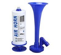 Gucagle Bocina de bomba de aire reutilizable ruidosa 120dB bocina de alarma de seguridad portátil de mano para eventos deportivos de navegación ABS de aluminio azul