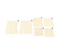 Gucagle Bolsas de Malla con cordón para almacenar Alimentos, Reutilizables, de algodón, para la Compra de comestibles, Almacenamiento de Juguetes, Juego de 6 Unidades, tamaño pequeño,