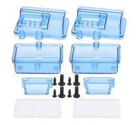 Gucagle Caja Receptora RC Caja Protectora de Plástico Transparente Resistente al Agua para ESC con Tornillos de Montaje Anillos de Sello A Prueba de Salpicaduras para Coches RC Barcos 2