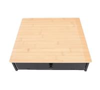 Gucagle Cajón con Soporte para cápsulas de café, Elegante Organizador de Almacenamiento de Metal para 36 cápsulas, encimera de Cocina, Oficina, Bambusoideae, Hierro, 32,5x35x8,5cm