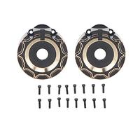 Gucagle Carcasa de transmisión de Portal RC, Carcasa de Eje de Portal Trasero Resistente de latón Negro con Tornillos para Traxxas TRX4 TRX6 Escala 1/10, Piezas de actualización de