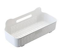 Gucagle Cesta de Almacenamiento de Pared de plástico, Organizador Rectangular montado en la Pared Que Ahorra Espacio para baño, balcón, Cocina, Material plástico de Primera Calidad, 200g